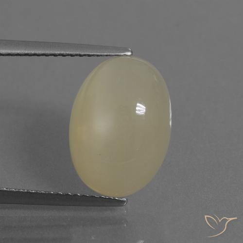 6.91ct Natural Creme Pedra da Lua, oval, Translúcido
