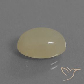 Pedra da Lua Creme Natural 6.91ct, oval, Translúcido