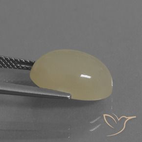 Pedra da Lua Creme Natural 6.91ct, oval, Translúcido