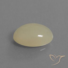 Pedra da Lua Luz amarela Natural 5.63ct, oval, Translúcido
