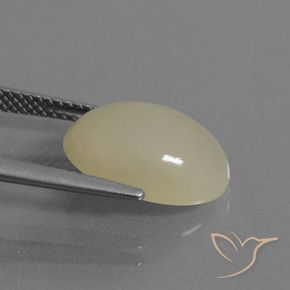 Pedra da Lua Luz amarela Natural 5.63ct, oval, Translúcido