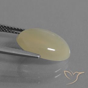 Pedra da Lua Luz amarela Natural 4.67ct, oval, Translúcido