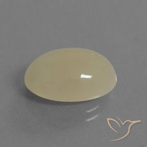 Pedra da Lua Marrom Pálido Natural 5.89ct, oval, Translúcido
