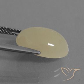 Pedra da Lua Marrom Pálido Natural 5.89ct, oval, Translúcido