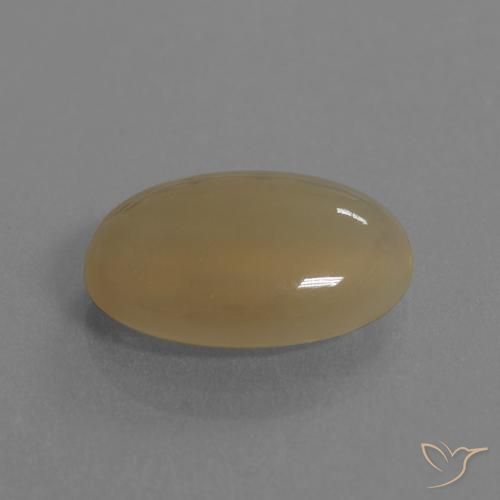 Pedra da Lua Laranja médio-escuro Natural 7.18ct, oval, Translúcido