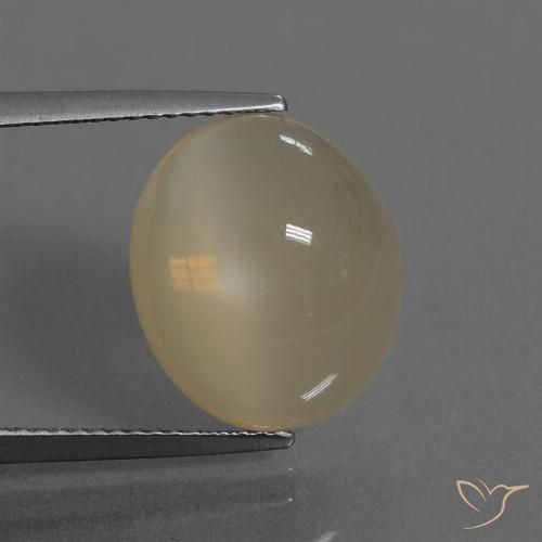 7.46ct Natural Café Marrom Claro Pedra da Lua, oval, Translúcido