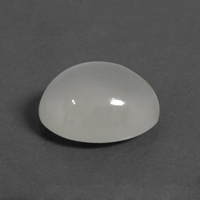 Pedra da Lua branco quente Natural 3.90ct, Corte Oval, Translúcido