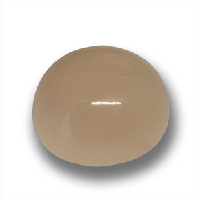 Pedra da lua marrom natural 24,50ct, corte redondo, translúcido