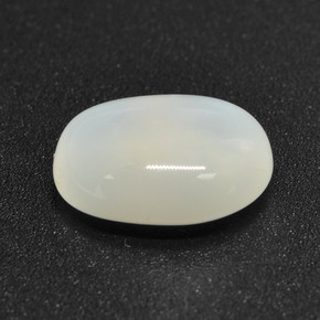 Pedra da lua branco natural 3,12ct, corte oval, translúcido