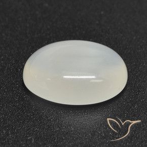 Pedra da Lua branco translúcido Natural 2.89ct, oval, Translúcido