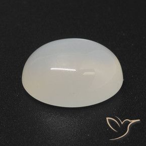 Pedra da Lua branco translúcido Natural 3.76ct, oval, Translúcido