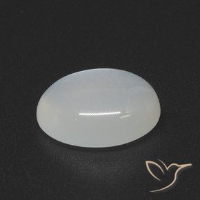 Pedra da Lua branco translúcido Natural 2.31ct, oval, Translúcido