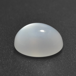 Pedra da lua branco natural 2,22ct, corte oval, translúcido
