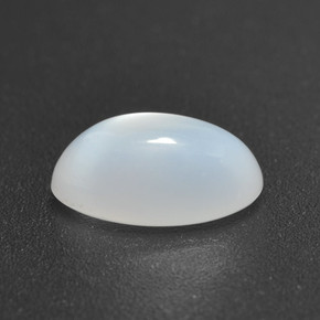 Pedra da lua branco natural 1,81ct, corte oval, translúcido