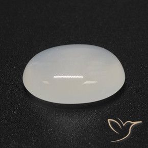 Pedra da Lua branco translúcido Natural 3.69ct, oval, Translúcido