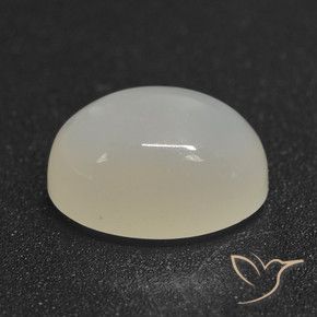 Pedra da Lua branco translúcido Natural 2.56ct, oval, Translúcido