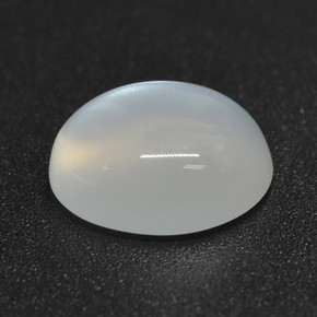 Pedra da lua branco natural 2,56ct, corte oval, translúcido