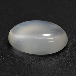 Pedra da lua branco natural 2,50ct, corte oval, translúcido