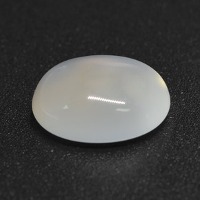 Pedra da lua branco natural 2,26ct, corte oval, translúcido