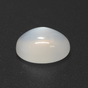 Pedra da lua branco natural 3,53ct, corte oval, translúcido
