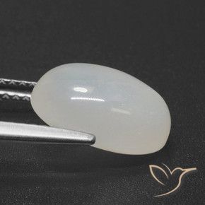 Pedra da Lua branco quente Natural 3.86ct, oval, Translúcido