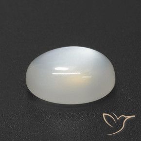 Pedra da Lua branco translúcido Natural 3.58ct, oval, Translúcido