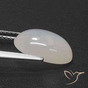 Pedra da Lua branco quente Natural 3.25ct, oval, Translúcido