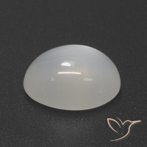 Pedra da Lua branco translúcido Natural 4.49ct, oval, Translúcido