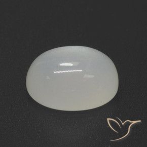 Pedra da Lua Off white Natural 4.49ct, oval, Translúcido