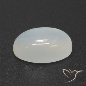Pedra da lua branco natural 4,23ct, corte oval, translúcido