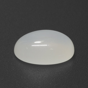 Pedra da Lua Off white Natural 3.91ct, Corte Oval, Translúcido