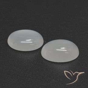 Pedras preciosas de Pedra da Lua branco translúcido natural de 4.18 ct, oval, Translúcido