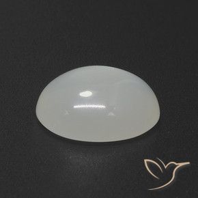 Pedra da Lua Creme branco Natural 4.47ct, oval, Translúcido