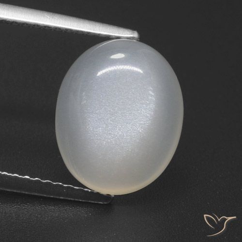 4.59ct Natural Creme branco Pedra da Lua, oval, Translúcido
