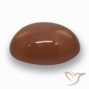 Pedra da Lua Marrom avermelhado Natural 17.21ct, oval, Translúcido