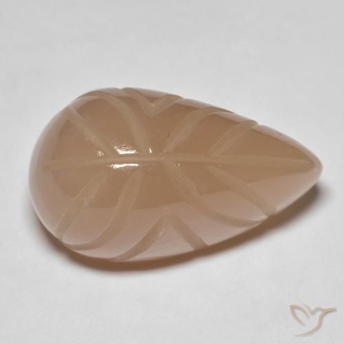 Pedra da Lua Medium Dark-Orange Natural 21.25ct, Chique, Translúcido