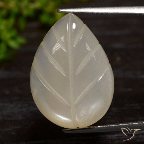 14.13ct Natural Castanho Amendoim Claro Pedra da Lua, Chique, Translúcido