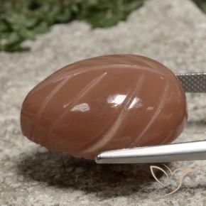 Pedra da Lua Canela Marrom Natural 30.47ct, Chique, Opaco