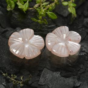 Pedras preciosas de pedra da lua marrom natural de 4,98 ct, corte flor, translúcido