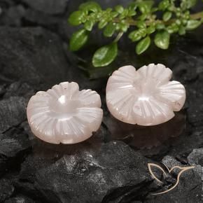 Pedras preciosas de Pedra da Lua Castanho muito claro natural de 7.56 ct, Flor cortada, Translúcido