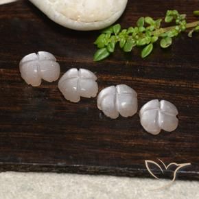 Pedras preciosas de Pedra da Lua Marrom Caramelo Claro natural de 5.65 ct, Flor cortada, Translúcido