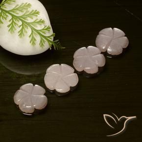 Pedras preciosas de Pedra da Lua Laranja Rosa natural de 8.75 ct, Flor cortada, Translúcido