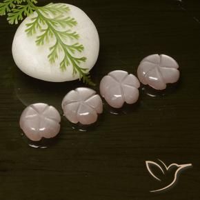 Pedras preciosas de Pedra da Lua pêssego laranja natural de 10.77 ct, Flor cortada, Translúcido