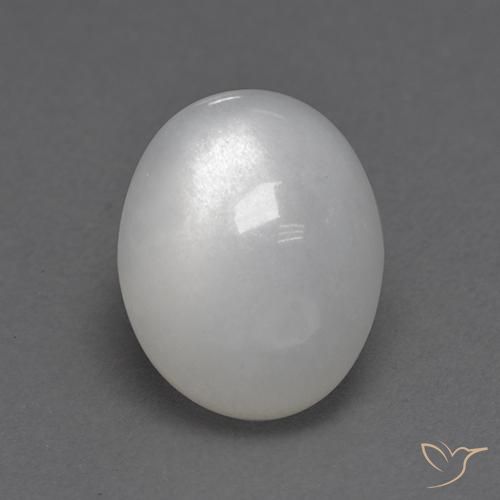 2.95ct Natural Branco Pedra da Lua, oval, Transparente