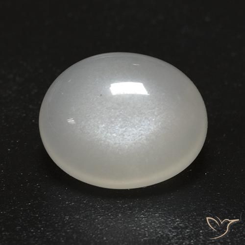 Pedra da Lua Creme branco Natural 2.69ct, oval, Transparente