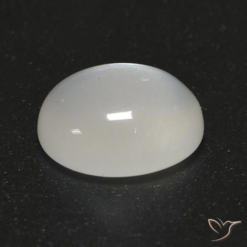 Pedra da Lua Creme branco Natural 2.69ct, oval, Transparente