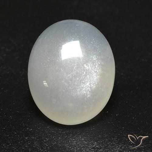 Pedra da Lua branco quente Natural 2.48ct, oval, Transparente
