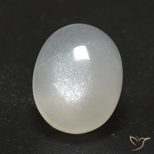 2.54ct Natural Creme branco Pedra da Lua, oval, Transparente