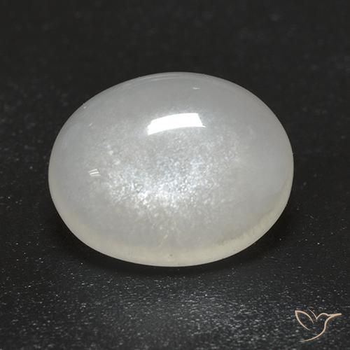 Pedra da Lua Creme branco Natural 2.54ct, oval, Transparente