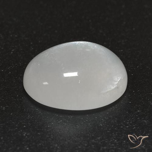Pedra da Lua Creme branco Natural 2.54ct, oval, Transparente